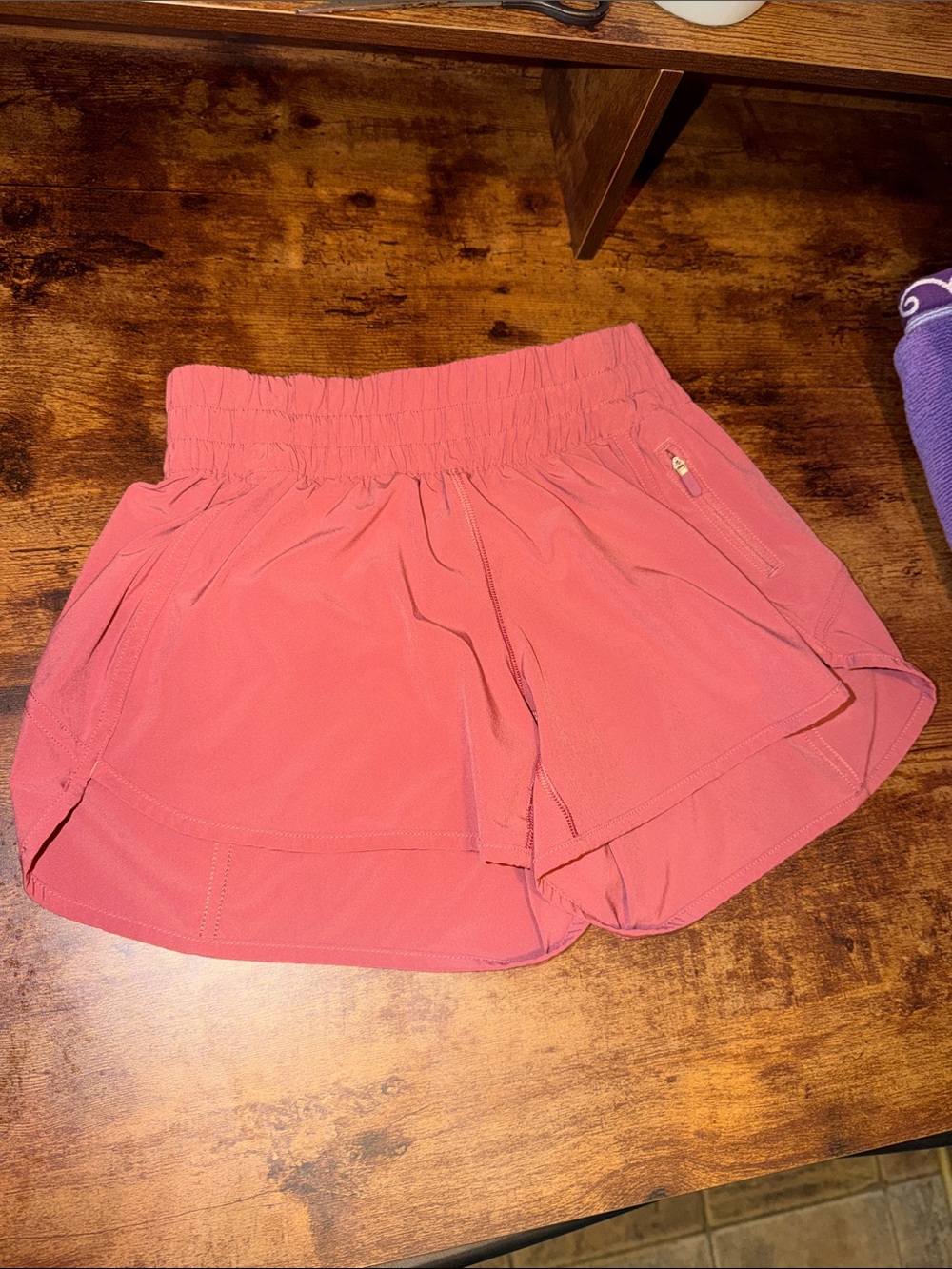 lululemon athletica Pink Athletic shorts- has the inside liner cut out